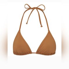 Skims Swim Triangle Bikini Top Sold Out Color > Almond Size L New With Tags Swim Tank, Swim Style, Tube Skirt, Bathing Suit Bottoms, Hot Sneakers, Swim Fashion, Top Light, Triangle Top