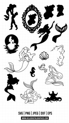 Ariel Svg, Princess Svg, Mermaid Svg, For Stickers, Disney Ariel, Web Graphic Design, Disney Christmas, Christmas Designs, Little Mermaid