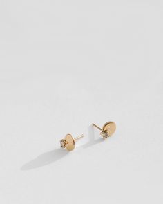 The Llano Studs are sweet little gold discs, accented with wee, prong set diamonds. Perfect as a pair, or worn as a single in a larger earring composition. Diamonds Earrings, Gold Disc, Prong Setting, Lab Grown, Lab Grown Diamonds, Lab, Diamonds, Ships