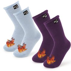 PRICES MAY VARY. 2 or 4 Pack Thermal Winter Socks: DG Hill thermal socks are thick warm socks for cold weather, 7x times warmer than cotton that interior is lined with plush brushed fleece makes cozy and soft on our feet. The insulating thermal yarn traps heat and keeps feet warm thus perfect cold weather boots socks for men women, have superior heat retention also suitable for winter outdoor insulated socks for hunting, skiing, hiking etc. Moisture Wicking Technology: These heated socks are des Cold Feet Socks, Mens Winter Socks, Cold Weather Socks, Boots Socks, Heated Socks, Thermal Socks, Fleece Socks, Womens Thermal, Cold Weather Boots