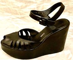 Vintage early 2000s Stephane Kelian Womens Platforms, Timeless, Sz. 7, RARE!  | eBay 2000s Wedges, Vintage Shoes Women, The Early 2000s, Rubbing Alcohol, Early 2000s, Vintage Y2k, Brands Outlet, Vintage Shoes, Vintage Ladies