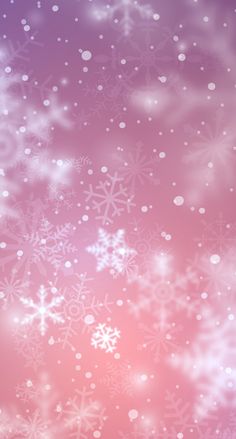 snow flakes on a pink and purple background