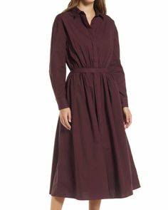 A midi dress so versatile, your options for wearing it are endless. A rich berry shade colors this staple shirtdress, smartened up with a hidden placket and cut from crisp cotton. 100% cotton. Machine wash, dry flat. Imported sundays Melody Dress in Berry | Berry | Dresses | Materials & Care Instructions: ['100% Cotton', 'Imported'] Chic Cotton Dresses For Business Casual, Chic Cotton Business Casual Dress, Elegant Cotton Business Casual Dress, Elegant Cotton Dress For Business Casual, Elegant Cotton Midi Dress For Fall, Elegant Relaxed Fit Midi Dress For Work, Elegant Button-up Cotton Midi Dress, Fall Cotton Shirt Dress For Work, Fall Workwear Cotton Shirt Dress