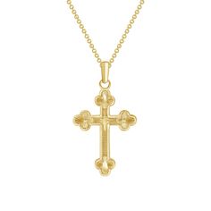 Elevate your style with our Solid Gold Diamond Cut Cross Pendant Necklace. This unisex piece adds a touch of shine to any outfit, making a statement of elegance and sophistication. The shiny cross pendant is a symbol of faith and makes a perfect gift for yourself or a loved one. SKU: TKM1950A 30mmx18mm 1.9Grams Timeless Sterling Silver Cross Jewelry, White Gold Necklace With Large Cross Pendant, White Gold Large Cross Pendant Jewelry, Yellow Gold Polished Cross Necklace Pendant, Classic White Gold Crucifix Necklace, Luxury Tarnish Resistant Cross Pendant Jewelry, Luxury Formal Cross Pendant Necklace, Luxury Crucifix Cross Necklace For Formal Occasions, Luxury Tarnish-resistant Cross Pendant Jewelry