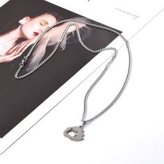 Style: Europe and America Material: Titanium Steel Fashion Element: Metal Womens Necklaces, Necklaces, Pendant