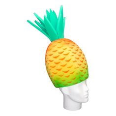 "Get this Awesome Pineapple Hat Today! This Pineapple Hat will definitely make you stand out at your next Party, Wedding, Corporate Event, Birthday, Quinceanera, or Halloween Party!  Product Details: ✓Made in the USA ✓Handmade ✓High Quality Foam ✓One Size Fits Most ✓Customizable to your preferences \"This is where your party starts\". Give your next party a new life and rediscover your youth with Foam Party Hats. Foam Party Hats Guarantee At Foam Party Hats we believe our hats help bring a new joy and excitement to the traditional party. Our products are made with love in Houston, Texas. We understand that buying things online can be scary with companies not staying true to their customers so we go the extra mile to keep you satisfied. If you bought something from us and feel that it is no Pineapple Hat, Pineapple Party, Foam Party, Pineapple Dress, Pineapple Parties, Funny Food, Top Hats, Dress Hat, Hat Handmade