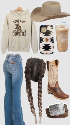 Country Girl Fall Outfits, Farm Fashion Women, Cute Hunting Outfits For Women, Cowgirl Braids, Zach Bryan Outfits, Cute Cowgirl Aesthetic, Winter Outfits Western, Country Christmas Outfits, Cute Country Outfits For School