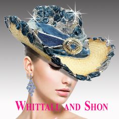 Home - Whittall & Shon Hat Decorating Ideas, Embellished Cowboy Hat, Country Western Outfits, Denim Cowboy, Special Occasion Hats, Classy Hats, Urban Cowgirl, Occasion Hats, Crazy Hats