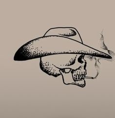 Chevy Tattoo Ideas, Skull Stick And Poke, Hell Tattoo Ideas, Skull Cowboy Tattoo, Cowboy Tattoos For Men, Cowboy Sleeve Tattoo, Ride Or Die Tattoo, Chevy Tattoo, Punchy Western Tattoos