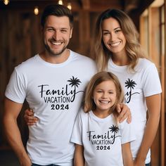 About our Family Vacation Shirts, Family Vacation 2024 T-shirt and Family Matching shirt. Gear up for unforgettable family vacations with our group holiday tees! Made from soft, breathable fabric, these shirts are perfect for capturing those special moments with your loved ones. With a variety of sizes and vibrant colors to choose from, our group tees are a stylish and comfortable way to unite your family in style while creating lasting memories together. Let the adventure begin with our family White Crew Neck T-shirt For Family Outings, Family Summer T-shirt With Crew Neck, Custom Print Short Sleeve T-shirt For Family Outings, Relaxed Fit T-shirt For Family Reunion In Summer, Relaxed Fit T-shirt For Summer Family Reunion, Family Matching Short Sleeve Summer T-shirt, Summer Family Reunion Graphic Tee, Casual T-shirt For Family Reunion In Summer, Family Matching Relaxed Fit T-shirt For Summer