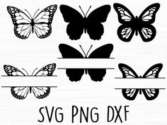 butterflies svg dxf files