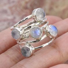 Elevate your style with our stunning Rainbow Moonstone ring. This handcrafted beauty features a mesmerizing Rainbow Moonstone set in a splendid sterling silver ring. *Captivating Colors: The Rainbow Moonstone's iridescent play of colours adds a touch of magic to your look. Each stone is carefully chosen for its unique charm. *Celestial Charm: The sterling silver moonstone setting adds a celestial touch, showcasing the moonstone in an elegant and timeless design. *Handcrafted Beauty: made by skilled artisans, each ring is a work of art that brings a special touch to your style. *Versatile Elegance: Whether for special occasions or everyday wear, this Moonstone ring is a versatile piece that adds a hint of mystique to any outfit. *Perfect Fit: Available in various sizes, ensuring a comfortab Ring Blue Stone, Beauty Features, Blue Stone Ring, Doll Jewelry, Rainbow Moonstone Ring, Ring Blue, Ring Women, Ring Gemstone, Moonstone Ring