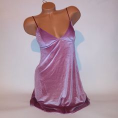 Victoria Secret Lingerie Chemise Slip Dress Pink Mauve Velvet Solid Wireless New With Tags *Bundle To Save Chavonne11 120823 Small Medium Large Xl Xxl Party Chemise With Built-in Bra And Spaghetti Straps, Sheer V-neck Slip Dress For Sleep, Coquette Spaghetti Strap Slip Dress For Loungewear, Coquette Slip Dress With Spaghetti Straps For Loungewear, Flirty V-neck Slip Dress For Night, Party Chemise With Spaghetti Straps And Built-in Bra, Fitted V-neck Sleepwear For Parties, Coquette V-neck Sleep Chemise, Fitted V-neck Party Chemise