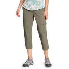 Built for hiking and other outdoor adventures, these crop pants are made with a 2-way stretch nylon/spandex fabric that's lightweight, durable, and amazingly comfortable. It's also water-repellent and features UPF sun protection.Eddie Bauer has partnered with bluesign® to ensure safe and sustainable textile production. By following their criteria, we are working to keep harmful chemicals out of the air and oceans — and out of our products.Models shown are 5'9" to 5'11" tall, wearing size S/4 or Hiking Pants Women, Eddie Bauer Women, Winter Sneakers, Toddler Boy Shoes, Hiking Pants, Hiking Women, Boys Coat, Crop Pants, Mens Skin Care