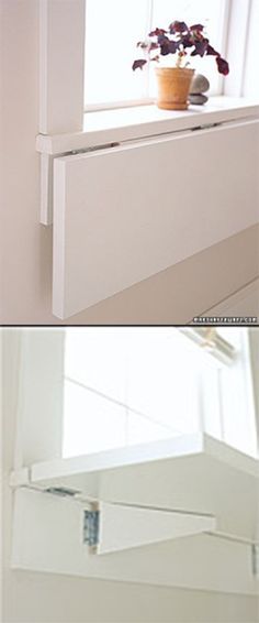 there are two pictures of the same window sill