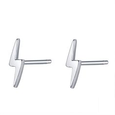 PRICES MAY VARY. 925 Sterling Silver Lightning Stud Earrings,These dainty studs are perfect for mixing and matching with other studs or hoops if you have multiple piercings. Lightning Bolt Stud Earrings are nickel free and guaranteed to be hypoallergenic Measurement - 3*9mm They fit you daily looks perfectly but also work great to rock perfect occasions. These earings a great for going with other earrings. These are small in size but definitely stand out! To Ensure Your Complete Satisfaction, We Lightning Bolt Earrings, Bar Stud Earrings, Bar Studs, Dainty Studs, Silver Bars, Lightning Bolt, Small Earrings, 925 Sterling Silver Earrings, Minimalist Earrings