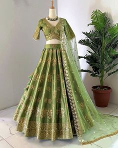 Instagram Follow Us :- @jayamarfab Indian Mehendi Function Wear Lehenga Choli For Women and Girls Party Wear Collection We Make Wedding Lehengas, Indian Lehenga, Bridal Lehenga, Designer Lehenga, South Indian Dresses, Lengha Choli, Chaniya Choli, Lancha, Semistitched Lehenga, Bridesmaid Lehengas, Sabyasachis Lehengas, Floral Skirts, Punjabi Lehengas, Ethnic Lehengas, Indo-western Outfits, Indian Outfits, Bollywood lehengas. Important note: we will not make any changes in lehenga length Fabric Details :- Lehenga Fabric :- Heavy Chinon Silk With Heavy Embroidery Sequence Work With Latkan Dori Lehenga Flair: 3 mtr Lehenga Inner : Cotton Lehenga Length : 42-43 Inches Blouse Fabric :- Heavy Chinon Silk With Heavy Embroidery Sequence Work and Attached Cups (Full Stitched XL Size With XXL Margin) Party Wear Dresses Indian, Mehendi Bridal, Indian Mehendi, Sequence Lehenga, Chic Prom Dresses, Blouse Lehenga, Bridal Lengha, Mehendi Outfits, Sabyasachi Lehenga