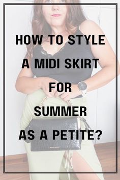 Style A Midi Skirt, Style For Short Women, Petite Midi Skirt, Midi Skirts Style, Outfits Styling, Petite Woman, Classy Business Outfits, Olive Tone, Pink Midi Skirt