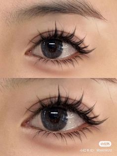 Pretty Eyelash Extensions, Doll Lashes Extensions, Korean Eye Lash, Volume Eyelashes, Lashes Natural Look, Cute Lashes, Make Up Natural