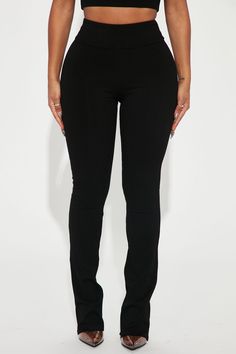 Alexa Snatched Pant - Black | Fashion Nova, Pants | Fashion Nova Cream Pant, Pants Straight, Fashion Pants, Black Pants, Black Fashion, Fashion Nova, Heather Grey, Straight Leg, Spandex