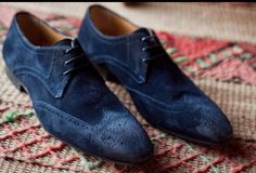 Handmade+Navy+Blue+Suede+Brogue+Wing+Tip+Casual+Dress+Shoes    Upper+Material+Genuine+Suede+  Inner+Soft+Leather  Style+Lace+Up+Shoes  Color+Navy+Blue+  Sole+Leather  Gender++Male  Heel+Leather    Manufacturing+Time+7+to+10+Business+Days    IMPORTANT+NOTE    Please+measure+your+foot+size+accordin... Fitted Blue Oxfords With Brogue Detailing, Elegant Blue Semi-formal Oxfords, Elegant Blue Wingtip Oxfords, Blue Brogue Oxfords For Work, Blue Oxfords With Brogue Detailing For Work, Elegant Blue Oxfords For Workwear, Male Footwear, Slipon Shoes, Custom Design Shoes