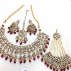 Work Only Once, Perfect Condition. Its Antique Gold Polish Stone Polki Set. Crochet With Wire, Elven Tree, Polki Sets, Pakistani Bridal Jewelry, Bride Necklace, Bridal Jewelry Set, Make Jewelry, Choker Necklace Set, Tree Necklace