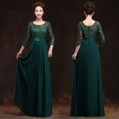 O-neck A-line Chiffon Long Mother Of The Bride Lace Dress in Mother of the Bride Dresses Free worldwide shipping! Check it now! Dark Forest Green Mother Of The Groom Dress, Mothers Gown Long Sleeve Green Tadashi Shoji, Hunter Green Mother Of The Bride, Chiffon A-line Evening Dress, Green Chiffon Evening Dress, Green Chiffon Evening Dress For Banquet, Green Mother Of The Bride Dress For Banquet, Georgette Chiffon Dress For Banquet, Chiffon Party Dress With Empire Waist