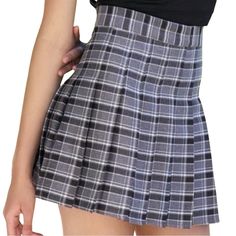 Our Lightweight Comfy Plaid Rad Mini Skort Is Flowy And Flirty With Plenty Of Flounce And Oh So Comfy.Built In Shorts With A Side Zipper . Dress It Up Or Down . Choose Your Plaid Rad Diva Darling ! 95% Polyester 5% Spandex Length Approximately 15” Machine Wash Max 30 Degree Celsius Hand Wash Iron On Low Heat Do Not Bleach Hang Dry Imported Brand New With Tags Gray High-waist Casual Skort, Gray Mini Tennis Skirt For Summer, Casual High Waist Gray Skort, Casual Gray High Waist Skort, Casual High-waist Gray Skort, Summer Gray Mini Tennis Skirt, Summer Gray Short Mini Skirt, Casual Gray Short Length Skort, Gray Cotton Mini Length Bottoms