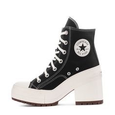 Converse With Heels, Converse Heel, Heels Converse, Converse High Heels, Converse Boot, Chuck 70 De Luxe Heel, Converse Heels, Normal Outfits, Chuck Taylor Style