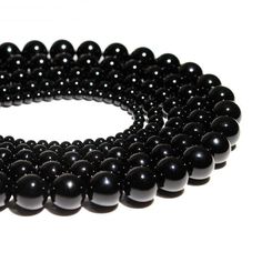 AAA+ Black Agate Chalcedony Natural Stone Beads For Handmade Jewelry Making Size: 4 mm; 6 mm; 8 mm; 10 mm; 12 mm Length: 15 inches Quantity: 1 strand 4 mm: about 90 pcs 6 mm: about 60 pcs 8 mm: about 46 pcs 10 mm: about 36 pcs 12 mm: about 30 pcs Black Agate Stone, Stone Bead Jewelry, Cheap Beads, Natural Stone Beads, How To Make Necklaces, Beads For Jewelry Making, Beads For Jewelry, Wholesale Beads, Turquoise Gemstone