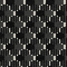 an abstract black and white pattern on fabric