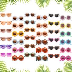 PRICES MAY VARY. Various Patterns: you will get 36 pieces of baby sunglasses in total, which are available in multicolor, including 6 different shapes, 6 pieces of each shape; The rich styles can satisfy your babies various demand Sturdy and Lightweight: our lovely baby boy sunglasses are made of quality acrylic and PC, sturdy and hard, not easy to break, comfortable and lightweight to wear, no worry about that the long time using will cause too much burden for your children Cute and lively: the Plastic Sunglasses With Uv Protection As Gift, Summer Sunglasses With Uv Protection For Gift, Uv Protection Plastic Sunglasses As Gift, Plastic Sunglasses With Polarized Lenses As Gift, Plastic Polarized Sunglasses As Gift, Boys Sunglasses, Baby Sunglasses, Flower Sunglasses, Cute Sunglasses