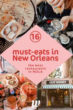 the top ten must - eats in new orleans, including oysters and crab cakes