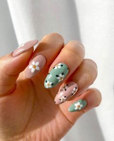 Floral Nail Art, Hot Nails, Dream Nails, Funky Nails, Fire Nails, Floral Nails, Pretty Acrylic Nails