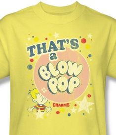 That's Blow Pop T-shirt B.L.Tees | Graphic T-shirts and Clothing BEE COOL! Shop B.L.Tees! Welcome to B.L.Teshirt.com, the best t-shirt shop in the whole World Wide Web. B.L.Tees offers a huge selection of retro and vintage t-shirts from the 60’s, 70’s, 80’s, 90’s and today. BLTshirt.com has apparel products to match anyone’s individual style, personality and interests. We offer new and vintage inspired t shirts featuring your favorite music, movies, TV shows, video games, famous brands and more! Blow Pop, Blow Pops, Pop T, Camping Theme, B L, Graphic Tee Shirts, Printing Methods, Fashion Tees, Vintage Tshirts