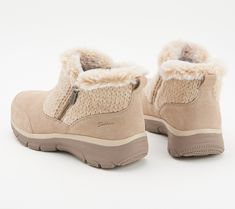 Cozy Winter Boots With Plush Lining, Cozy Winter Boots For Cold Weather, Comfortable Beige Winter Boots, Skechers Boots, Loving Embrace, Knit Boots, Warm Boots, Sweater Style, Stylish Sweaters