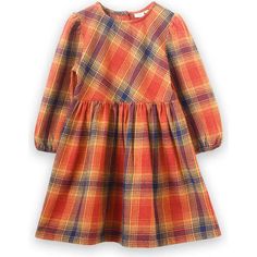 Plaid Flannel Dress, Smocked Clothes, Winter Plaid, Flannel Dress, Orange Plaid, Baby Gown, Long Sleeve Plaid, Swimwear Girls, Girls Pajamas