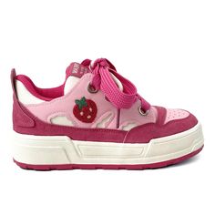 PRICES MAY VARY. Adorable Strawberry Y2K Design: Step into style with these cute canvas shoes featuring a trendy Strawberry Y2K design, perfect for women and girls. Casual Sneakers for Everyday Comfort: Embrace comfort in every step with these casual sneakers. Ideal for daily wear, they offer a blend of style and coziness. Sneaker Lace-Up with Zipper: Experience easy wear and a secure fit with the combination of lace-up and zipper closure. Effortlessly slip in and out of these stylish sneakers. Strawberry Y2k, Shoe Storage Small Space, Y2k Cute, Creative Shoes, Cute Canvas, Stylish Boots, Pink Sneakers, Lacing Sneakers, Comfortable Sneakers