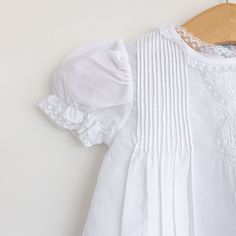 White Dress Oval Lace Inserts Mini Tucks comes with matching slip Cotton Blend Heirloom Projects, Baby Blessing Dress, Baby Dress Embroidery, Sew Ideas, Baby Heirloom, Smocking Plates, Blessing Dress, Smocked Baby Dresses, Smocked Clothes