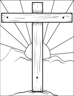 Cross Coloring Page Cross Coloring Page, Easter Coloring Sheets, Letter A Coloring Pages, Easter Coloring, Bible Coloring Pages, Easter Coloring Pages, Church Banners, Easter Colouring, Alphabet Coloring Pages