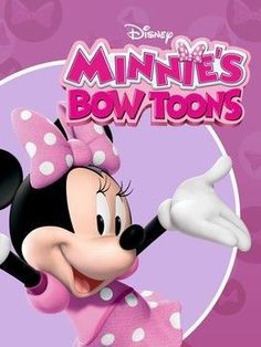 minnie's bow - toons dvd cover with pink polka dots on the front