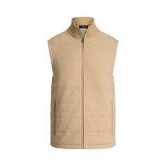 This quilted sweater vest is fully lined to help block wind and is insulated with a down-alternative fill for additional warmth. Quilted Vest For Cold Weather, Quilted Sleeveless Winter Vest, Ralph Lauren Beige Winter Outerwear, Quilted Sweater, Glen Plaid, Wool Plaid, Zip Sweater, Sweater Vest, Sweater Outfits