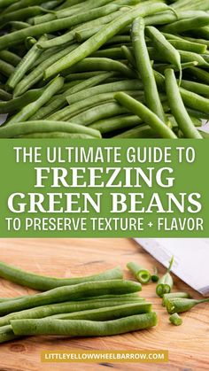 the ultimate guide to freezing green beans to preserve texture and flavor