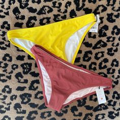 Nwt Shade & Shore Women’s Cheeky Bikini Bottoms From Target Sunray Yellow Mahogany Selling Them Together. New With Tags, Never Tried On, I Can Tell By Looking At Them They’re Too Big For Me. High Waisted Swim Bottoms, Shades For Women, High Waisted Swim, Womens Bathing Suits, I Can Tell, Cheeky Bikinis, Red Yellow, Womens Swim, I Can