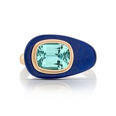 Lapis Lazuli ring by fine jewelry designer House of Lif. Designer House, Lapis Lazuli Jewelry, Lapis Lazuli Ring, Lapis Lazuli Stone, Precious Jewels, Stone Inlay, Ring Sale, 18k Gold Ring, Fine Jewelry Designers