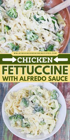 Chicken Fettuccine with Alfredo Sauce	Indulge in the yummy comfort food with this Chicken Fettuccine with Alfredo Sauce! This Chicken pasta dish is creamy, cheesy homemade Alfredo sauce coats tender cooked chicken and fettuccine noodles. Make this hearty dinner recipe! Fettucini Alfredo Recipe, Chicken Pasta Dish, Chicken Fettucine, Fettuccine Alfredo Sauce, Jarred Alfredo Sauce, Homemade Fettuccine, Chicken Pasta Dishes, Chicken Fettuccine Alfredo, Fettuccine Noodles