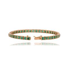 This bracelet is set in 14K Solid Yellow Gold, Studded with Princess-cut Emeralds to form a classic Emerald Tennis bracelet. A luxury jewelry gift for your loved ones. -Material - 14K Solid yellow Gold -Gemstone - Emeralds -Gemstone Weight - 7.070 ct -Gross weight - 10.8 grams The bracelet length can be adjusted to your wrist size, on request. You can also go to my shop Home for more similar bracelets: https://www.etsy.com/in-en/shop/SilverAppeal FEEDBACK Please Leave A Positive Feedback Along W Emerald Tennis Bracelet, Luxury Jewelry Gift, Bracelet Emerald, Emerald Bracelet, Bracelet Minimalist, Classic Bracelets, Birthstone Bracelet, May Birthstone, Birthstone Bracelets