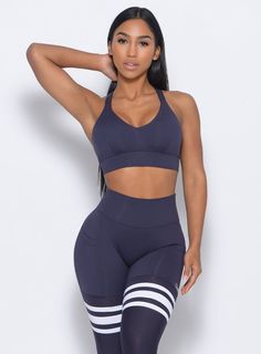 Twilight Blue, Gym Shorts, In The Gym, The A Team, Sport Wear, Racer Back, Sports Bras, Spandex Fabric, Blue Fabric