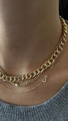 Elegant Necklace Stack, Elegant Gold Chain Layered Necklace, Elegant Gold Plated Layered Necklace, It Girl Jewelry, Chic Gold-tone Layered Necklace, Gold Tarnish-resistant Layered Necklace, Gold And Silver Jewelry, Necklace Stack, Designer Necklace