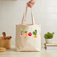 This canvas tote bag is perfect for carrying a weekend haul at the farmers market! - 100% cotton canvas - Measurement: 15" x 16" - Handles: 20" (made from same canvas) Book Bag, Reusable Grocery Bags, Canvas Tote Bag, Grocery Bag, Farmers Market, Canvas Tote, Labour Day, Cotton Canvas, Handles